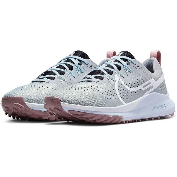 Nike React Pegasus Trail 4 (Mens Size 10) Shoes DJ6159-005 Light Smoke Smoke